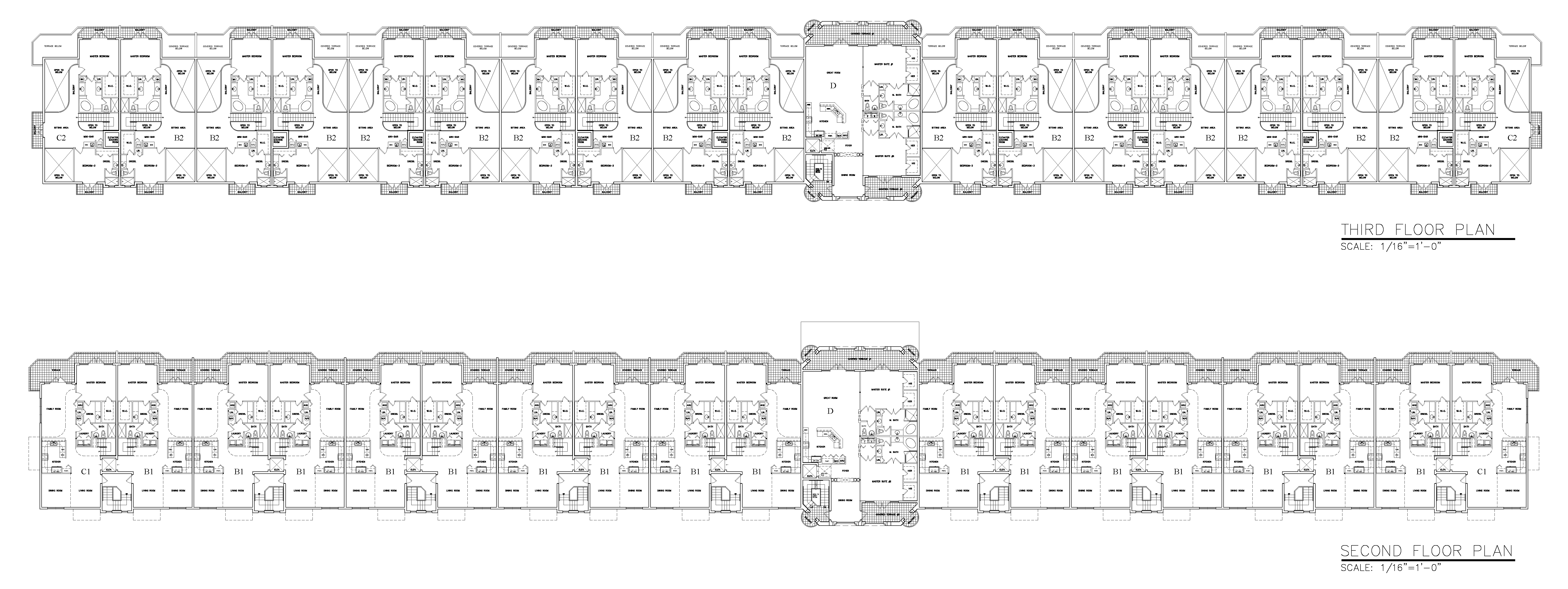 SECOND & THIRD FLOOR PLAN